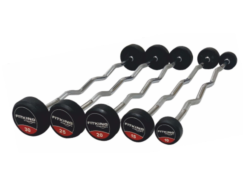 Round barbell curl dumbbells 